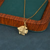 Wholesale Women's 18K Gold Plated Stainless Steel Geometric Minimalist Tropical Fish Pendant Cross Chain Necklace