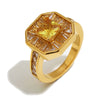 Wholesale Women's 18K Goldplated Geometric Stainless Steel Ring Light Luxury Jewelry