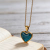 Wholesale Women's 18K Goldplated Light Luxury Heartshaped Stainless Steel Pendant Necklace