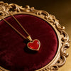 Wholesale Women's 18K Goldplated Light Luxury Heartshaped Stainless Steel Pendant Necklace