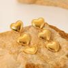 Wholesale Women's 18K Goldplated Stainless Steel Geometric Heart Love Tassel Threelayer Trim Earrings