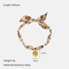 Wholesale Women's 18K Real Gold Plated Flower Pendant Necklace Made Of Stainless Steel