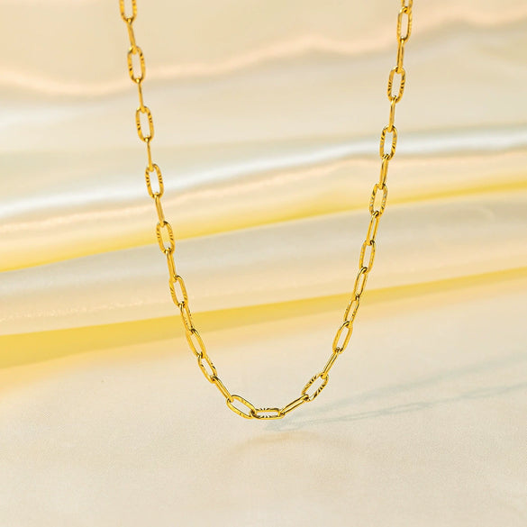 Wholesale Women's 18K Real Gold Plated Titanium Steel Stainless Steel Geometric Cross Pattern Necklace Bracelet With Sweet And Cool Style