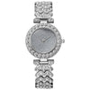 Wholesale Women's Leisure Alloy And Stainless Steel Round Dial Starry Diamond Quartz Bracelet Watch