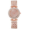 Wholesale Women's Leisure Alloy And Stainless Steel Round Dial Starry Diamond Quartz Bracelet Watch