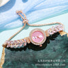 Wholesale Women's Leisure Quartz Watch Alloy Material Round Dial Rhinestone Jewelry