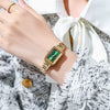 Wholesale Women's Leisure Quartz Watch Rectangle Alloy Case Stainless Steel Strap Waterproof