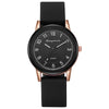 Wholesale Women's Leisure Quartz Watch With Alloy Case And Silicone Strap In Round Shape