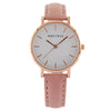 Wholesale Women's Leisure Quartz Watch With Metal Case Imitation Leather Strap And Round Dial