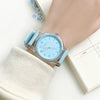Wholesale Women's Leisure Quartz Watch With Plastic Case Stainless Steel Buckle And Silicone Strap Round Dial