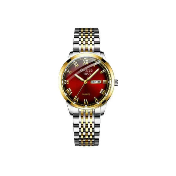 Wholesale Women's Leisure Tungsten Steel Color Round Dial Steel Strap Waterproof Watch