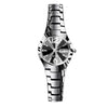 Wholesale Women's Leisure Tungsten Steel Color Round Dial Steel Strap Waterproof Watch