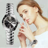 Wholesale Women's Leisure Tungsten Steel Color Round Dial Steel Strap Waterproof Watch