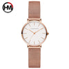 Wholesale Women's Leisure Watch With Round Dial Alloy Case Stainless Steel Strap And Buckle Mineral Reinforced Glass Mirror Japanese Movement Waterproof
