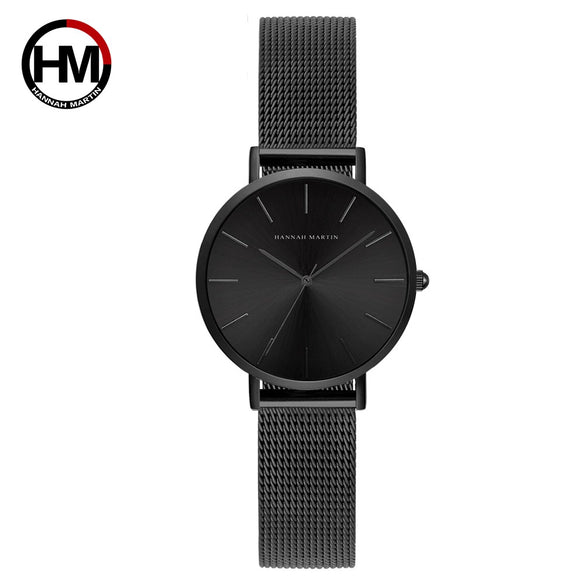 Wholesale Women's Leisure Watch With Round Dial Alloy Case Stainless Steel Strap And Buckle Mineral Reinforced Glass Mirror Japanese Movement Waterproof