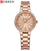 Wholesale Women's Leisure Waterproof Quartz Watch With Round Dial Stainless Steel Strap And Alloy Case