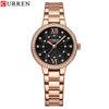 Wholesale Women's Leisure Waterproof Quartz Watch With Round Dial Stainless Steel Strap And Alloy Case