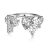 Wholesale Women's Letter Love Zircon Inlay 925 Sterling Silver Opening Adjustable Ring And Bracelet With Electroplating