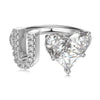 Wholesale Women's Letter Love Zircon Inlay 925 Sterling Silver Opening Adjustable Ring And Bracelet With Electroplating