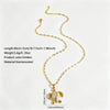 Wholesale Women's Light Luxury Animal Shaped Stainless Steel Electroplated Corn Chain Pendant Necklace With Starfish And Conch