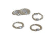 Wholesale Women's Light Luxury Beaded Ring Made Of Freshwater Pearl With Handmade Design And Small Square Shape