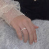 Wholesale Women's Light Luxury Beaded Ring Made Of Freshwater Pearl With Handmade Design And Small Square Shape