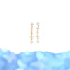 Wholesale Women's Light Luxury Brass Earrings With Flower Pattern And Real Gold Plated