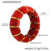 Wholesale Women's Light Luxury Candy Color Natural Stone And 316L Stainless Steel Elastic Rope Bracelet With Geometric Shape And Electroplating Design