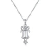 Wholesale Women's Light Luxury Christmas Series 925 Sterling Silver Jewelry With Gingerbread Man Pendant And Cross Chain Electroplated