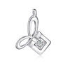 Wholesale Women's Light Luxury Christmas Series 925 Sterling Silver Jewelry With Gingerbread Man Pendant And Cross Chain Electroplated