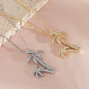 Wholesale Women's Light Luxury Coconut Tree Leaf Pattern Copper Clavicle Chain Necklace With Electroplating