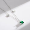 Wholesale Women's Light Luxury Constellation Mixed Gem Inlay 925 Sterling Silver Cross Chain Necklace