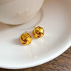 Wholesale Women's Light Luxury Copper Electroplated Flower Shaped Earrings With Silver Needle Sequins