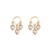 Wholesale Women's Light Luxury Copper Heart Shape Electroplating Love Earrings