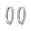 Wholesale Women's Light Luxury Copper Inlaid Colored Diamond Geometric Round Earring