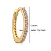 Wholesale Women's Light Luxury Copper Inlaid Colored Diamond Geometric Round Earring