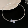 Wholesale Women's Light Luxury Diamond Set Copper And Titanium Steel Flower Pendant Necklace