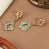 Wholesale Women's Light Luxury Dripping Oil Geometric Stainless Steel Earrings