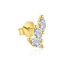 Wholesale Women's Light Luxury Dropshaped Zircon Inlaid 925 Sterling Silver Earrings Natural Style