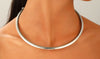 Wholesale Women's Light Luxury Exaggerated Geometric Wave Design Alloy Necklace With Electroplating