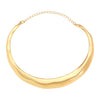 Wholesale Women's Light Luxury Exaggerated Geometric Wave Design Alloy Necklace With Electroplating