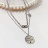 Wholesale Women's Light Luxury Fashion Versatile Titanium Steel Necklace With Geometric Pattern And Polish Finish