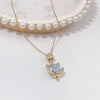 Wholesale Women's Light Luxury Fashion Versatile Titanium Steel Necklace With Geometric Pattern And Polish Finish