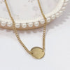 Wholesale Women's Light Luxury Fashion Versatile Titanium Steel Necklace With Geometric Pattern And Polish Finish