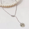 Wholesale Women's Light Luxury Fashion Versatile Titanium Steel Necklace With Geometric Pattern And Polish Finish