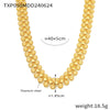 Wholesale Women's Light Luxury Flower And Sun Pattern Jewelry Set Titanium Steel Electroplated Necklace And Bracelet