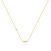 Wholesale Women's Light Luxury Flower Petal Zirconium 925 Sterling Silver Cross Chain Necklace