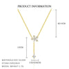 Wholesale Women's Light Luxury Flower Petal Zirconium 925 Sterling Silver Cross Chain Necklace