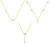 Wholesale Women's Light Luxury Flower Petal Zirconium 925 Sterling Silver Cross Chain Necklace