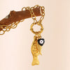 Wholesale Women's Light Luxury Geometric Animal Zodiac Stainless Steel Electroplated O Word Chain Necklace With Fish Spring Buckle